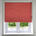 Load image into Gallery viewer, McAlister Textiles Harmony Red Textured Roman Blinds Roman Blinds Standard Lining 130cm x 200cm Red
