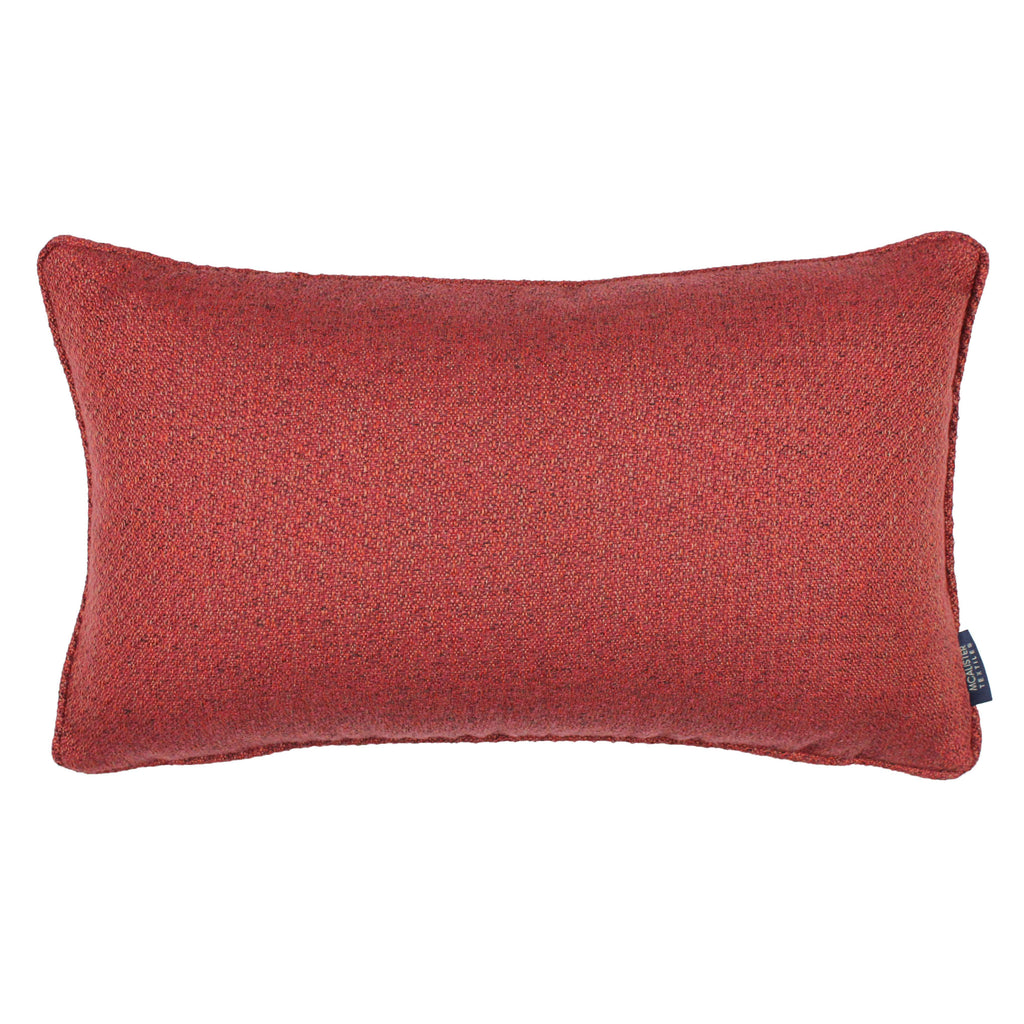 McAlister Textiles Highlands Red Textured Plain Pillow Pillow Cover Only 50cm x 30cm 