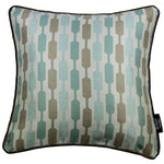 Load image into Gallery viewer, McAlister Textiles Lotta Duck Egg Blue + Brown Cushion Cushions and Covers Cover Only 43cm x 43cm 
