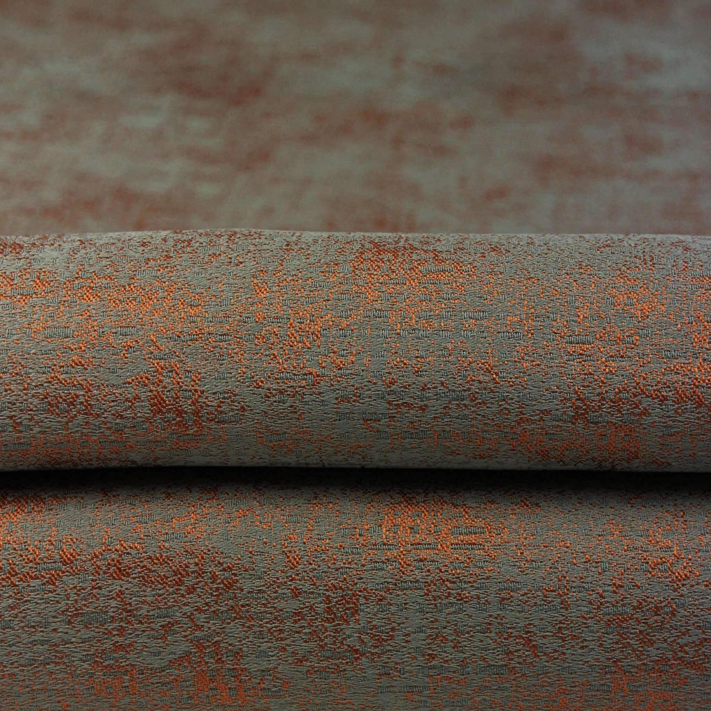 McAlister Textiles Roden Fire Retardant Burnt Orange Fabric Fabrics 