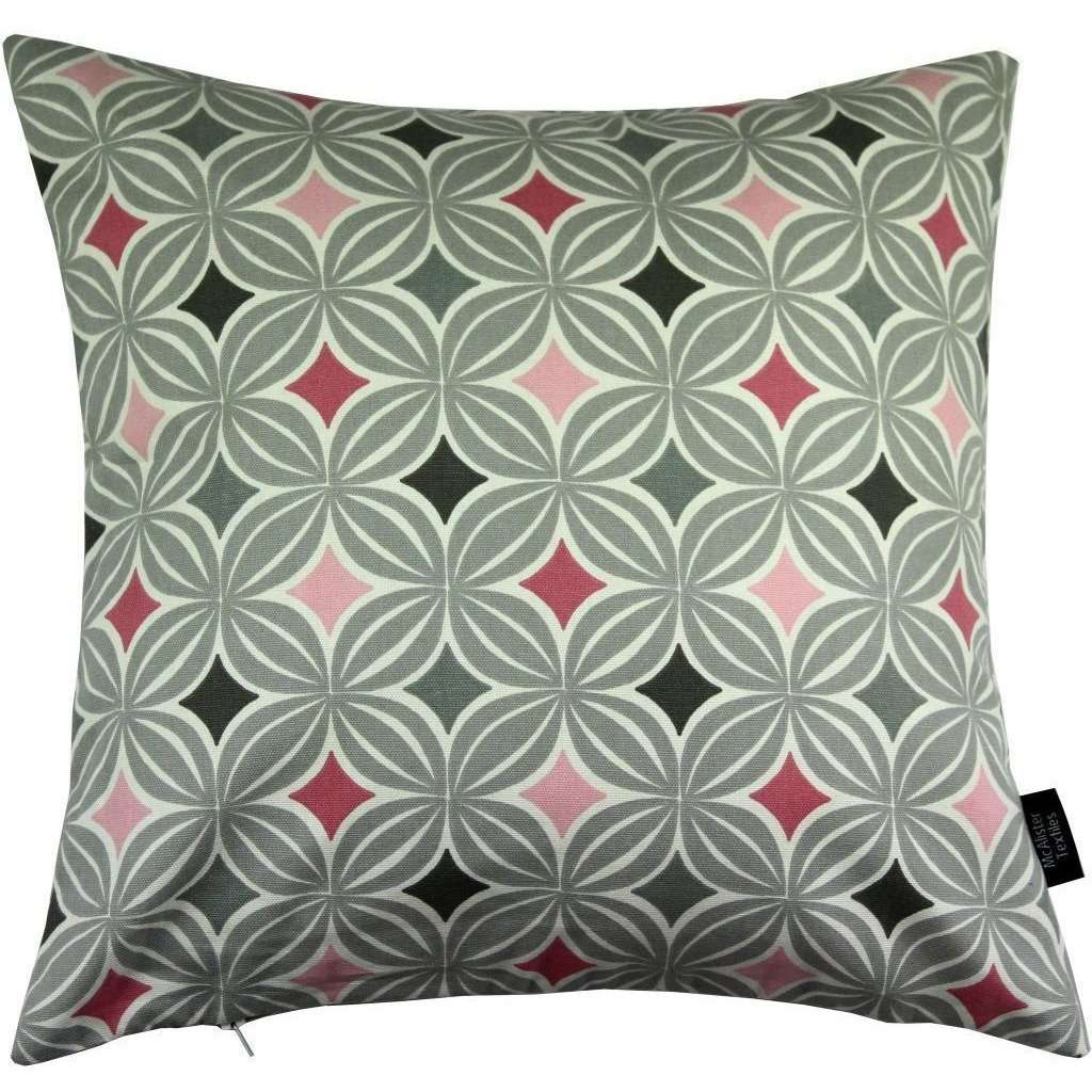 McAlister Textiles Laila Cotton Print Blush Pink Cushion Cushions and Covers Cover Only 43cm x 43cm 