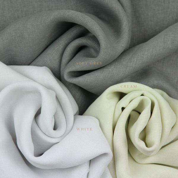 McAlister Textiles Momentum White Wide Width Voile Curtain Fabric Fabrics 