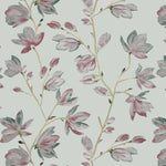 Load image into Gallery viewer, McAlister Textiles Magnolia Rose Pink and Duck Egg Floral FR Fabric Fabrics 1/2 Metre 
