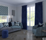 Load image into Gallery viewer, McAlister Textiles Matt Navy Blue Velvet Curtains Tailored Curtains 

