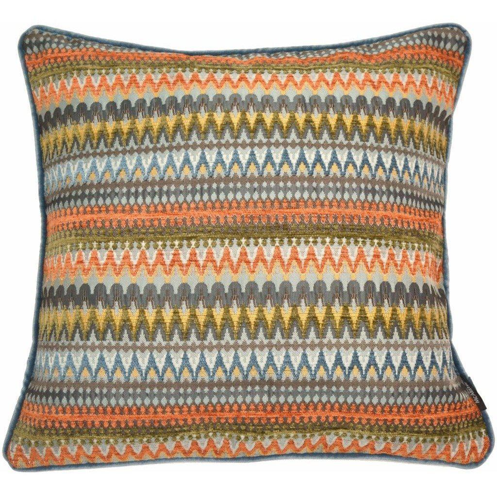 McAlister Textiles Curitiba Aztec Aztec Orange + Teal Cushion Cushions and Covers Cover Only 43cm x 43cm 