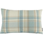 Load image into Gallery viewer, McAlister Textiles Heritage Duck Egg Blue Tartan Pillow Pillow Cover Only 50cm x 30cm 

