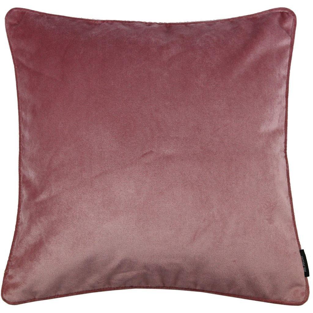 McAlister Textiles Matt Blush Pink Velvet Cushion Cushions and Covers Cover Only 43cm x 43cm 