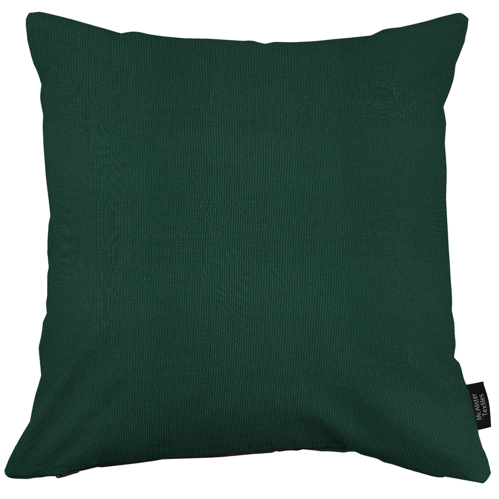 McAlister Textiles Sorrento Bottle Green Outdoor Cushions Cushions and Covers Cover Only 43cm x 43cm 