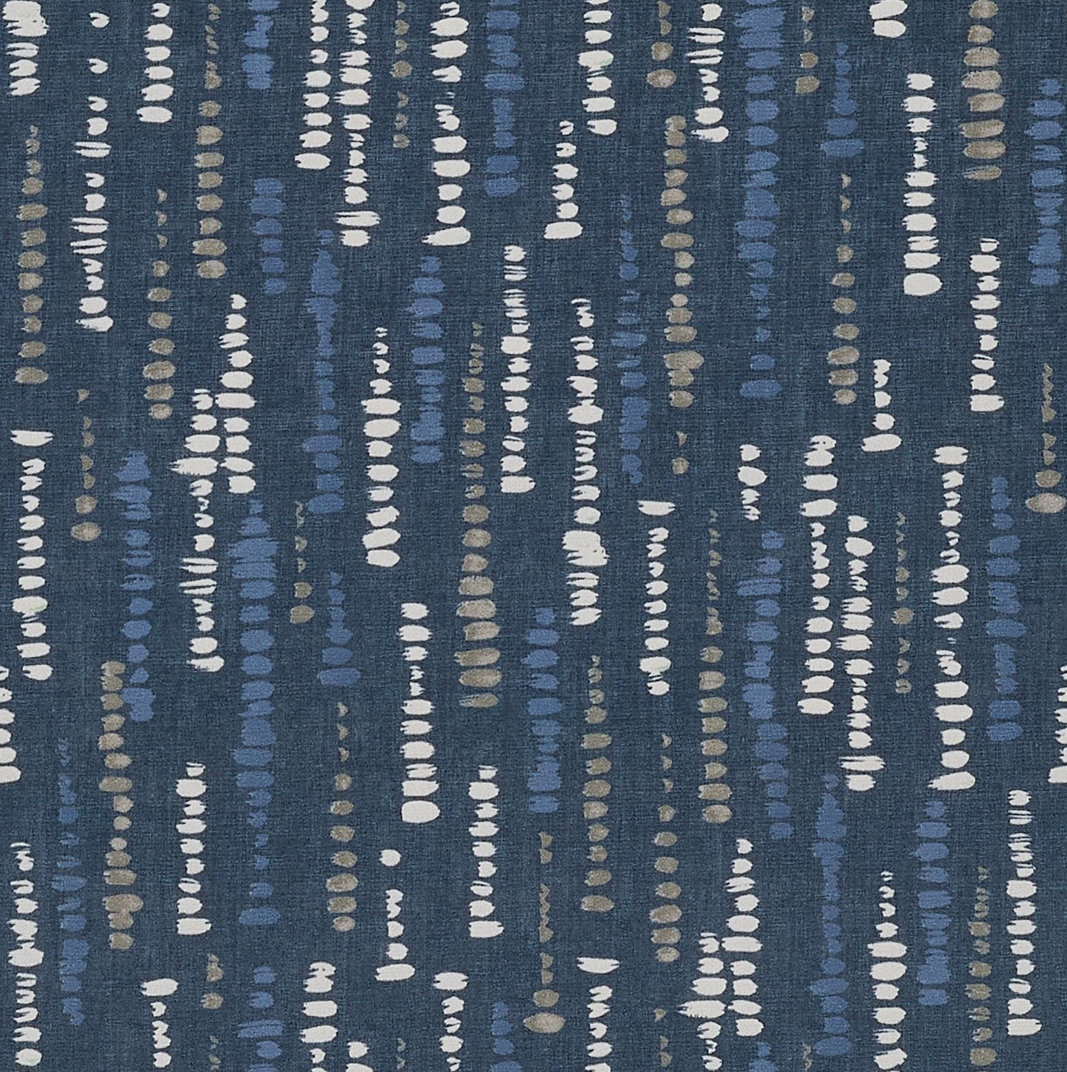 McAlister Textiles Niko Navy Geometric FR Curtains Tailored Curtains 