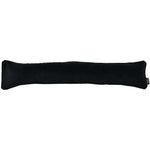 Load image into Gallery viewer, McAlister Textiles Matt Black Velvet Draught Excluder Draught Excluders 18 x 80cm 
