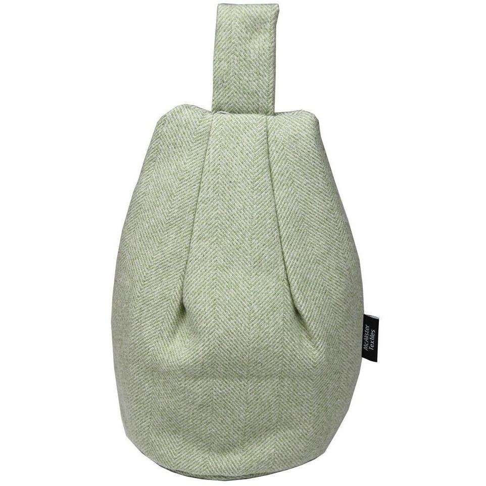 McAlister Textiles Herringbone Sage Green Tablet Stand Mini Bean Bag 