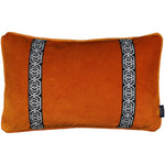 Load image into Gallery viewer, McAlister Textiles Coba Striped Burnt Orange Velvet Pillow Pillow Cover Only 50cm x 30cm 
