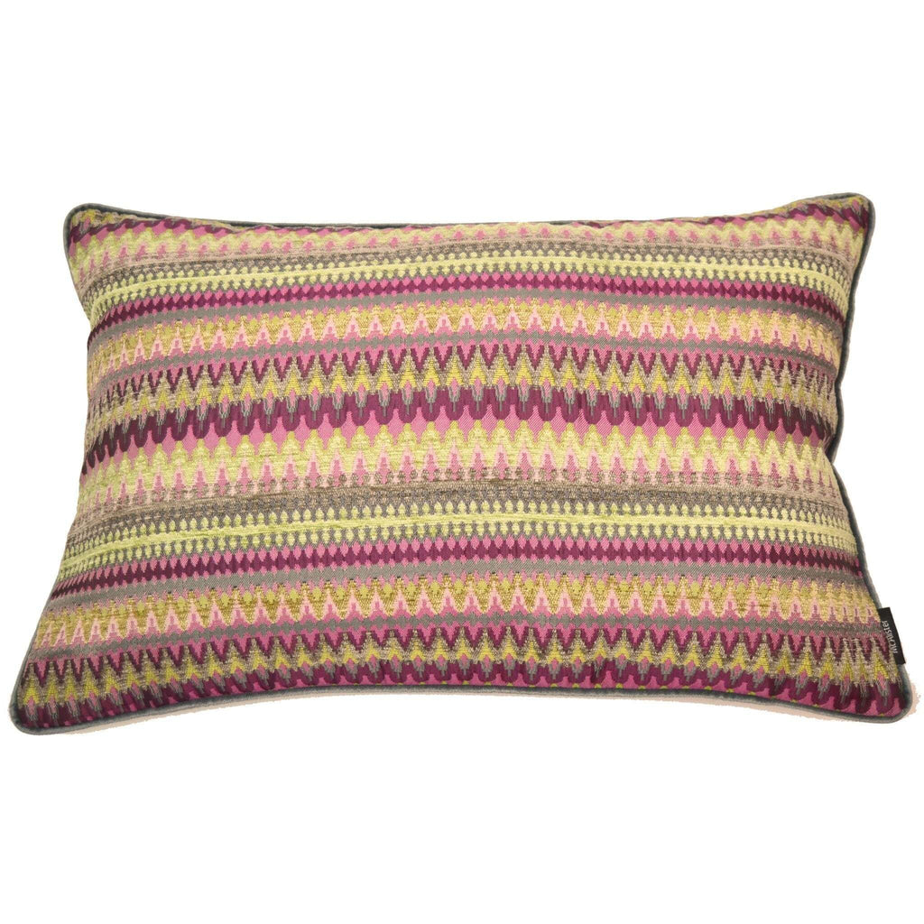 McAlister Textiles Curitiba Aztec Pink + Grey Pillow Pillow Cover Only 50cm x 30cm 