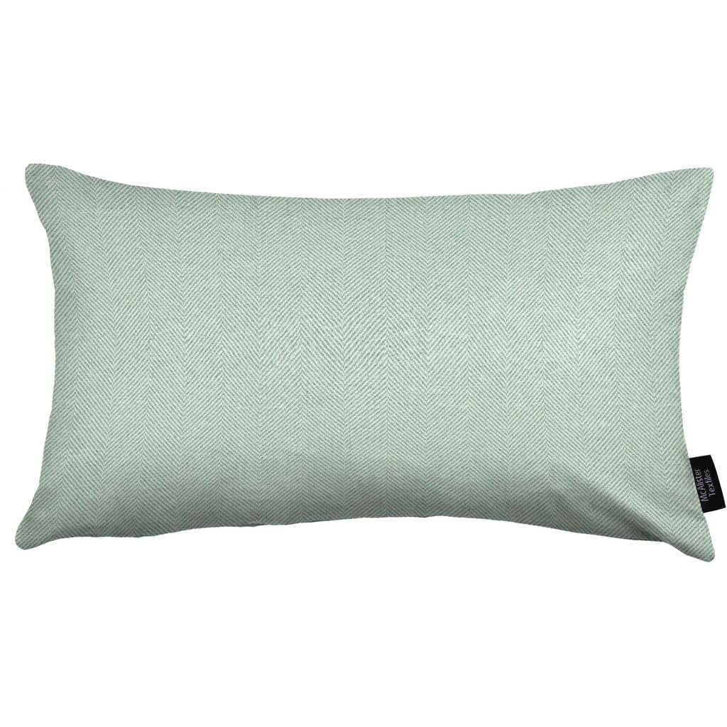 McAlister Textiles Herringbone Duck Egg Blue Pillow Pillow Cover Only 50cm x 30cm 