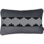 Load image into Gallery viewer, McAlister Textiles Maya Striped Charcoal Grey Velvet Pillow Pillow Cover Only 50cm x 30cm 
