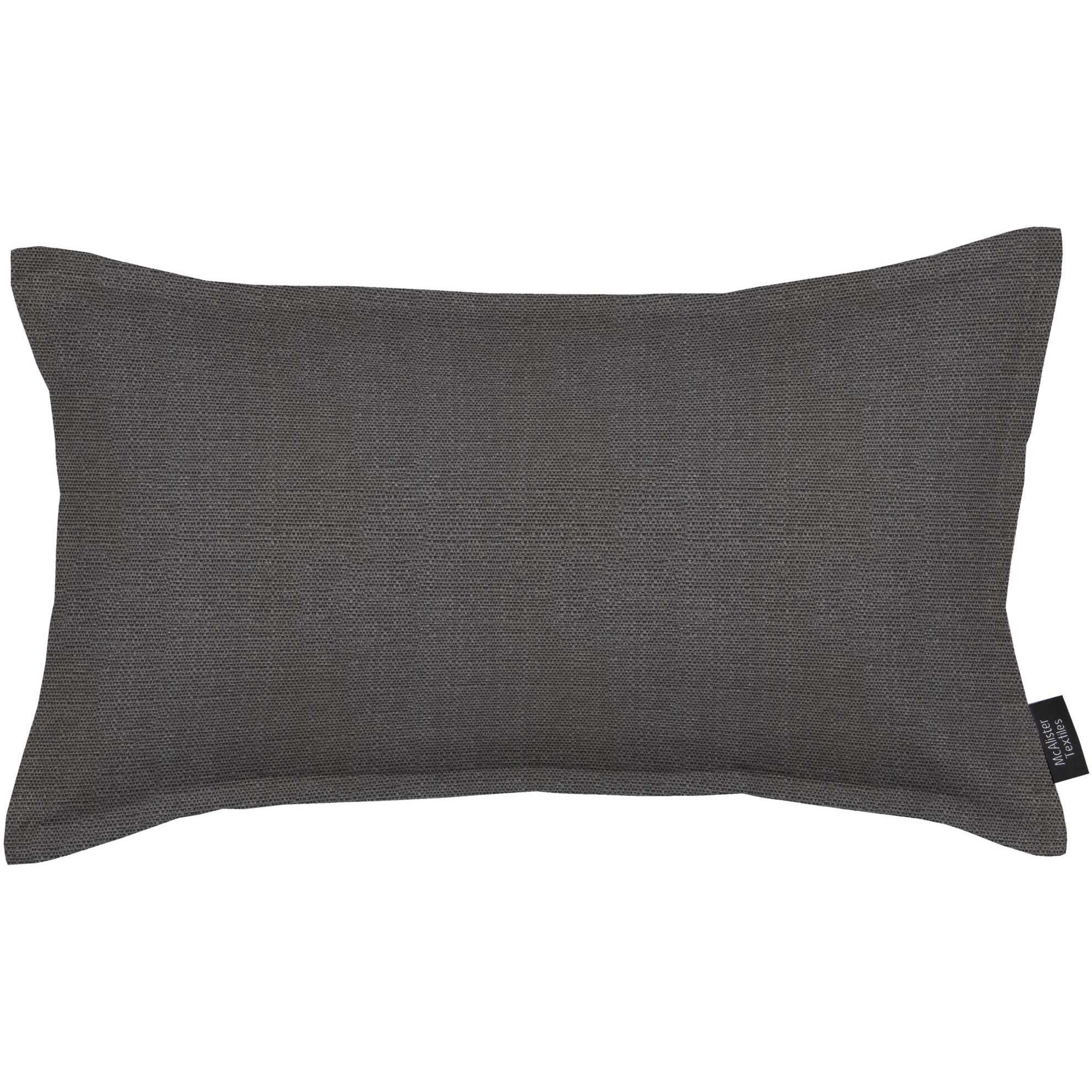 McAlister Textiles Savannah Charcoal Grey Pillow Pillow Cover Only 50cm x 30cm 
