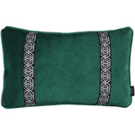Load image into Gallery viewer, McAlister Textiles Coba Striped Emerald Green Velvet Pillow Pillow Cover Only 50cm x 30cm 

