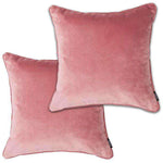 Load image into Gallery viewer, McAlister Textiles Matt Blush Pink Velvet 43cm x 43cm Cushion Sets Cushions and Covers Cushion Covers Set of 2 
