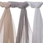 Load image into Gallery viewer, McAlister Textiles Tranquility White Wide Width Voile Curtain Fabric Fabrics 

