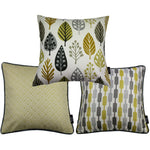 Load image into Gallery viewer, McAlister Textiles Copenhagen Ochre Yellow 43cm x 43cm Cushion Set of 3 Cushions and Covers Cushion Cover 
